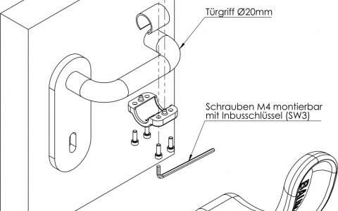 Hygiene Türöffner rund Ø20 mm Hygiene Türöffner rund Ø20 mm