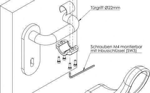 Hygiene Türöffner rund Ø22 mm Hygiene Türöffner rund Ø22 mm